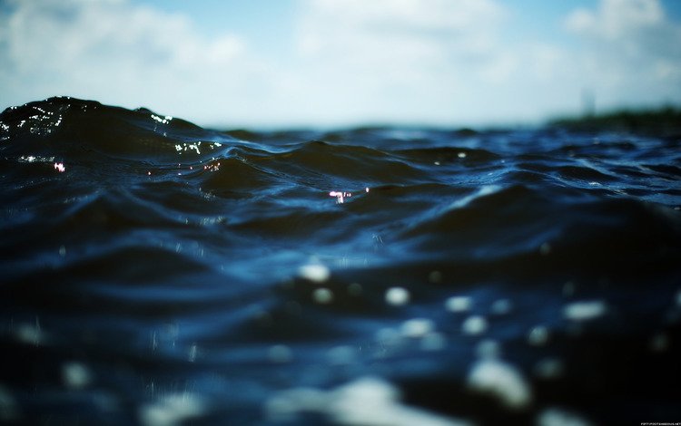 вода, волны, блики, water, wave, glare