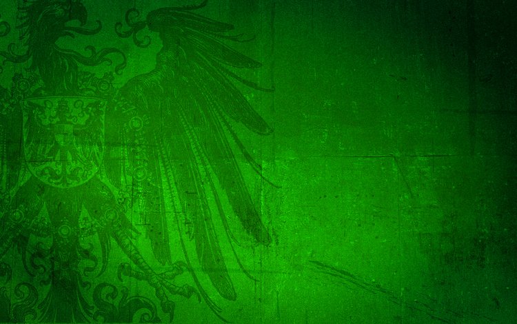 зелёный, фон, герб, орел, green, background, coat of arms, eagle