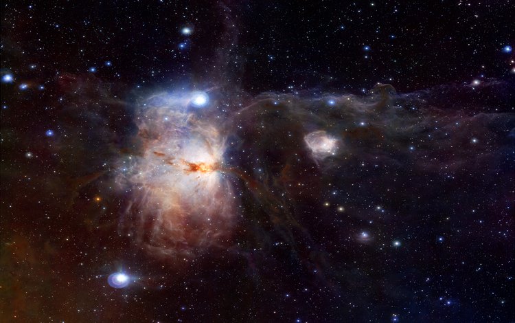 космос, эмиссионная туманность, созвездие орион, space, emission nebula, the constellation of orion