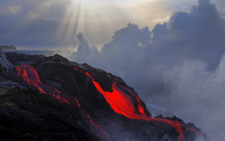 облака, вершина, природа, цвет, извержение, лава, температура, магма, вулкан, clouds, top, nature, color, the eruption, lava, temperature, magma, the volcano