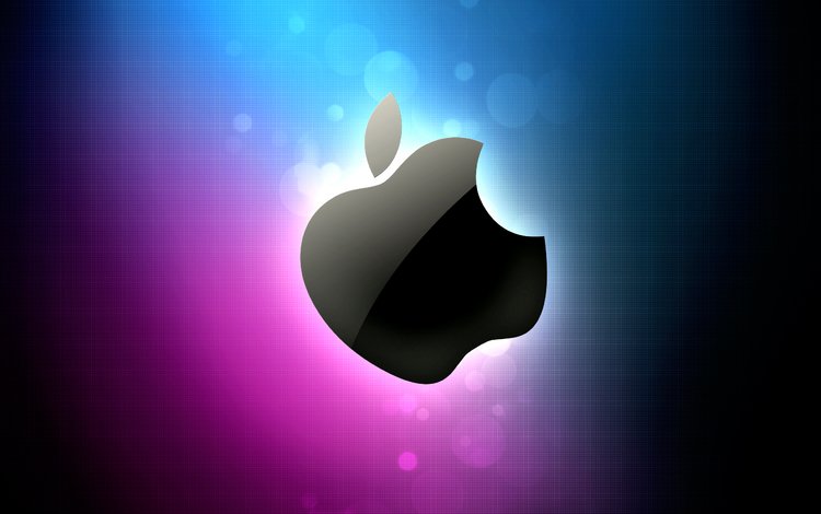 цвета, блеск, apple logo, яблоко, color, shine, apple