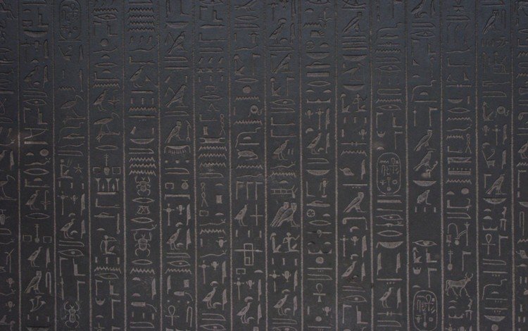египетские, иероглифы, стенка, egyptian, characters, wall