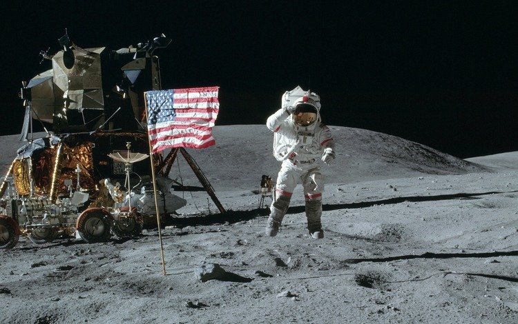 космос, американец, обои, лунный модуль, луна, луноход, америка, прыжок, флаг, сша, космонавт, space, american, wallpaper, the lunar module, the moon, rover, america, jump, flag, usa, astronaut