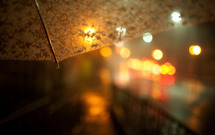 улица, дождь, зонт, street, rain, umbrella