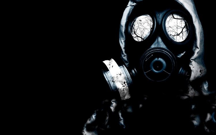 фон, черный, костюм, противогаз, сталкер, background, black, costume, gas mask, stalker
