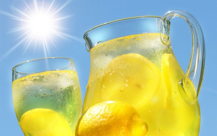 пить, лимоном, кувшин, вс, drink, lemon, pitcher, sun