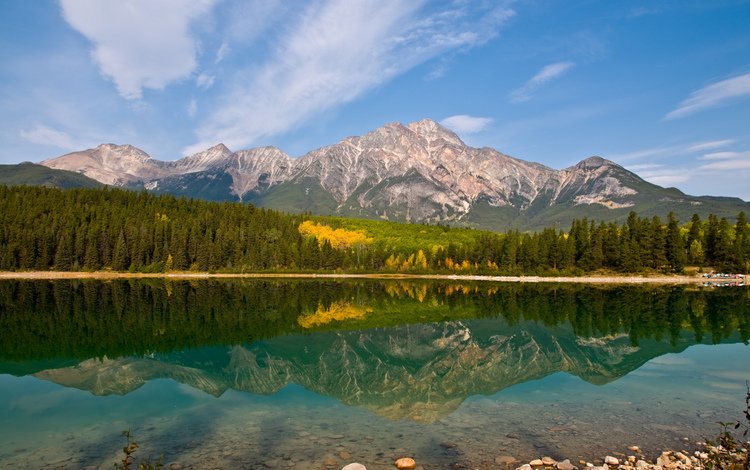 озеро, горы, отражение, lake, mountains, reflection