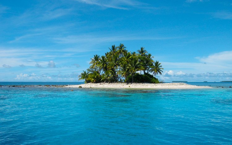 море, пляж, пальмы, остров, тропики, sea, beach, palm trees, island, tropics