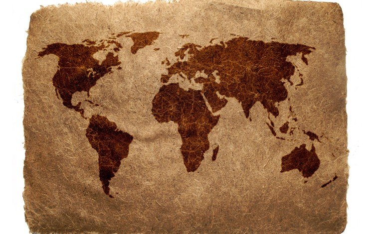 земля, бумага, мир, карта, earth, paper, the world, map