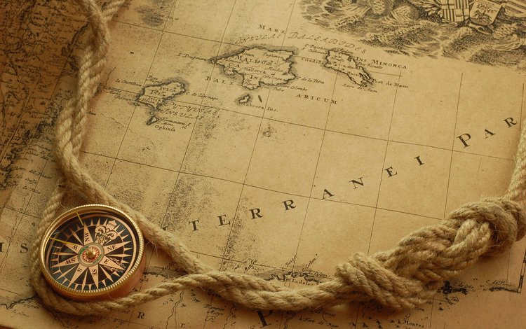 карта, канат, компас, map, rope, compass