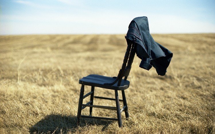 поле, стул, куртка, field, chair, jacket