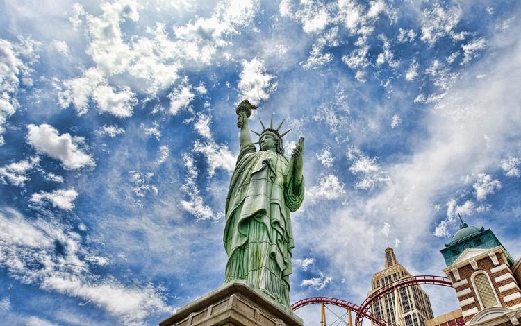 небо, америка, сша, статуя свободы, the sky, america, usa, the statue of liberty