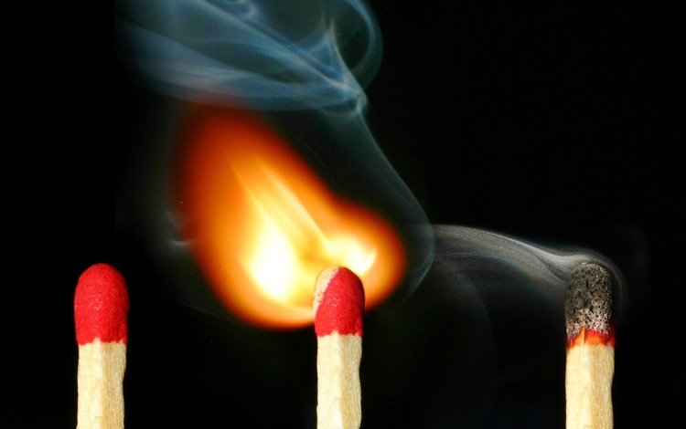 огонь, дым, спички, fire, smoke, matches