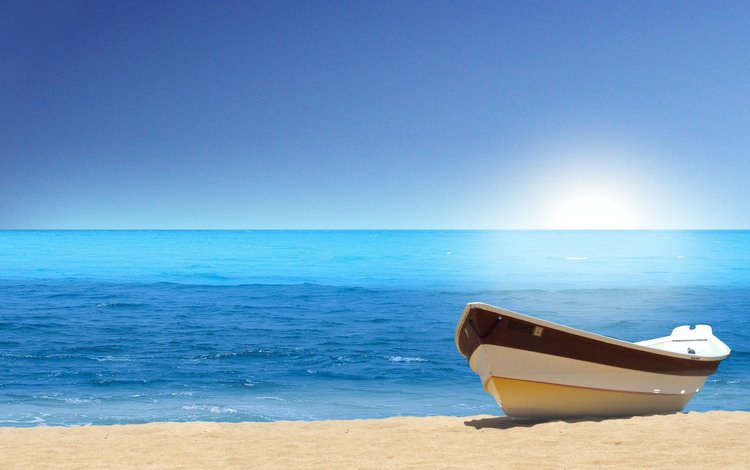 вода, песок, пляж, лодка, water, sand, beach, boat