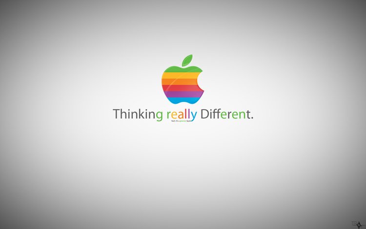 thinking really different, greener apple, эппл, apple