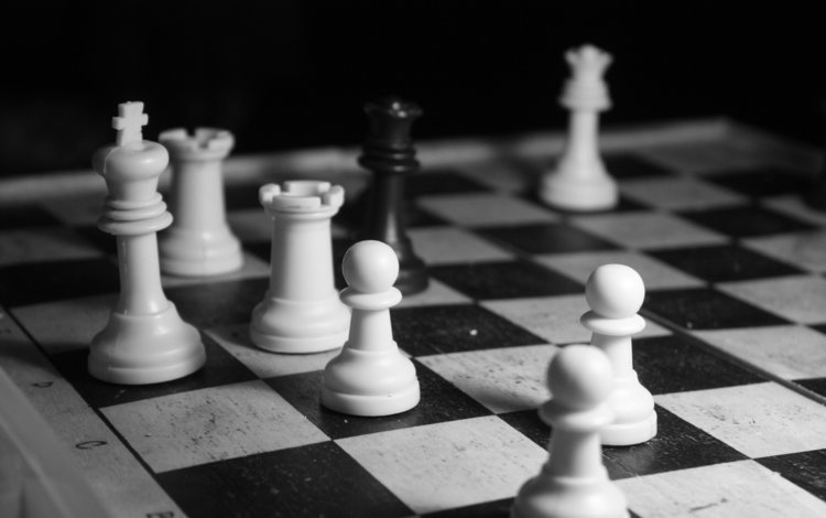 шахматы, чёрно-белое, игра, черное, белое, chess, black and white, the game, black, white