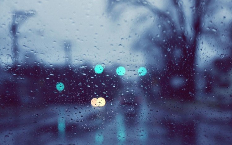 огни, макро, капли, дождь, стекло, lights, macro, drops, rain, glass