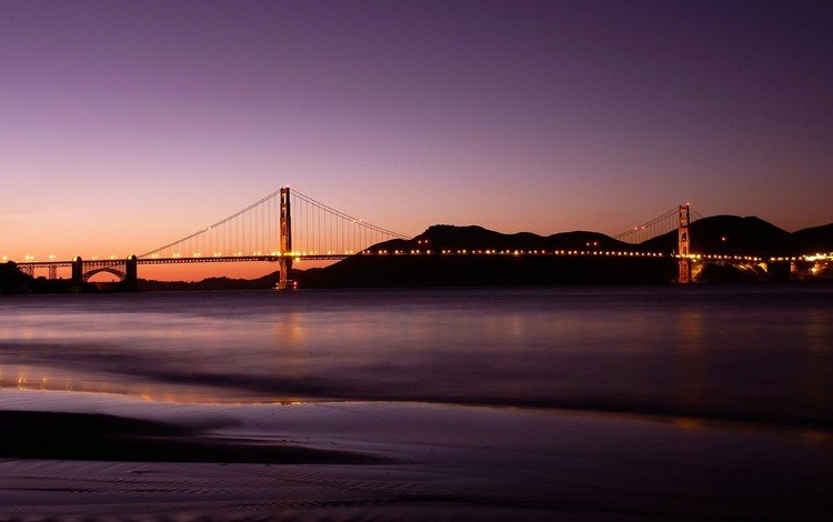 вода, мост, калифорния, сан франциско, золотые ворота мост, water, bridge, ca, san francisco, golden gate bridge