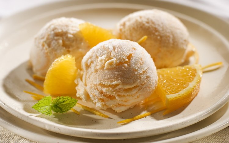 шарики, апельсин, мороженное, balls, orange, ice cream