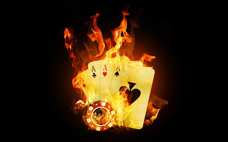 пламя, казино, покер, карты, огонь, тузы, flame, casino, poker, card, fire, aces