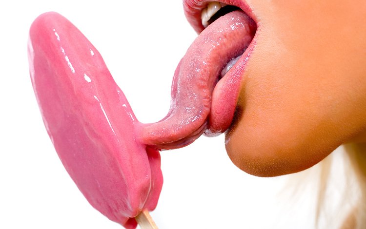 мороженое, язык, рот, ice cream, language, mouth