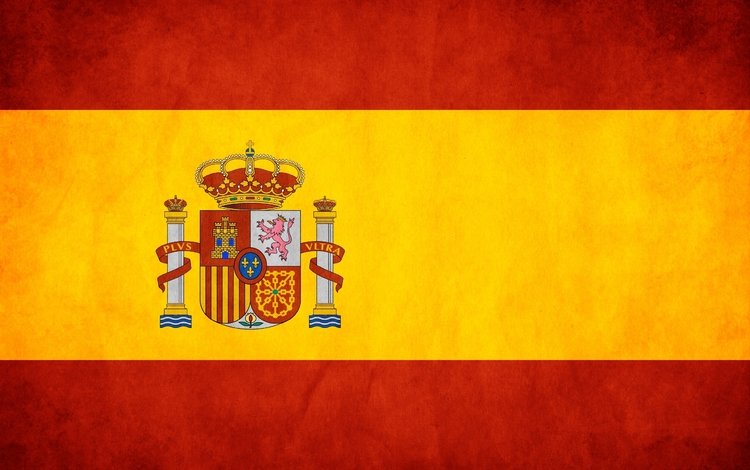 желтый, красный, флаг, испания, испании, yellow, red, flag, spain