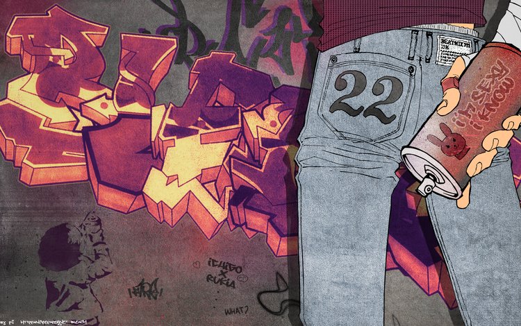 стена, джинсы, граффити, kubo tite, kurosaki ichigo, балончик, графитти, блич, wall, jeans, graffiti, spray, bleach