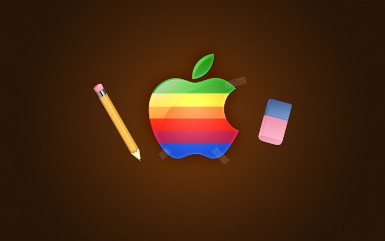 логотип, карандаш, эппл, logo, pencil, apple