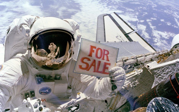 земля, космонавт, продаёт, earth, astronaut, sells