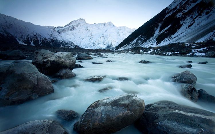 река, горы, обои, зима, пейзаж, лёд, river, mountains, wallpaper, winter, landscape, ice