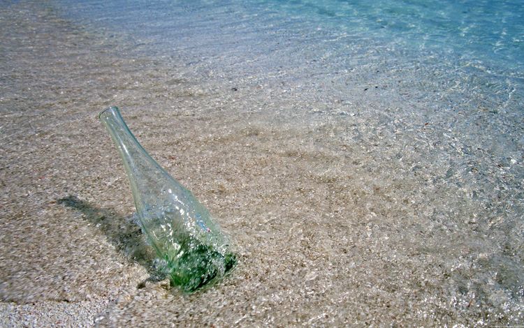 берег, песок, джин, волна, прибой, послание, бутылка, shore, sand, gin, wave, surf, message, bottle