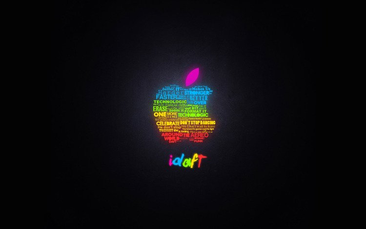 свечение, яблоко, эппл, glow, apple