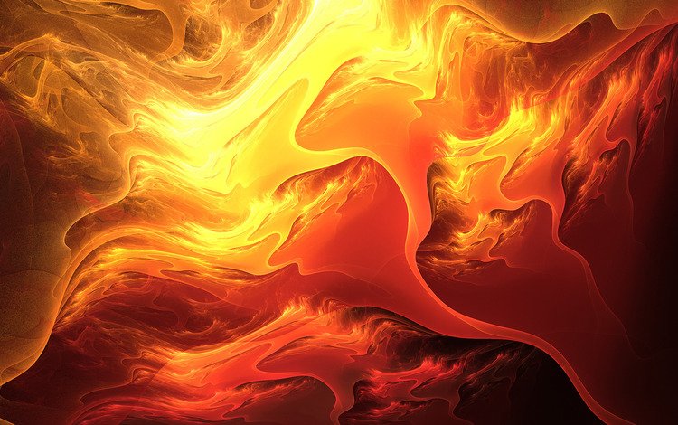 абстракция, линии, пламя, огонь, лава, огненные цвета, abstraction, line, flame, fire, lava, fiery colors