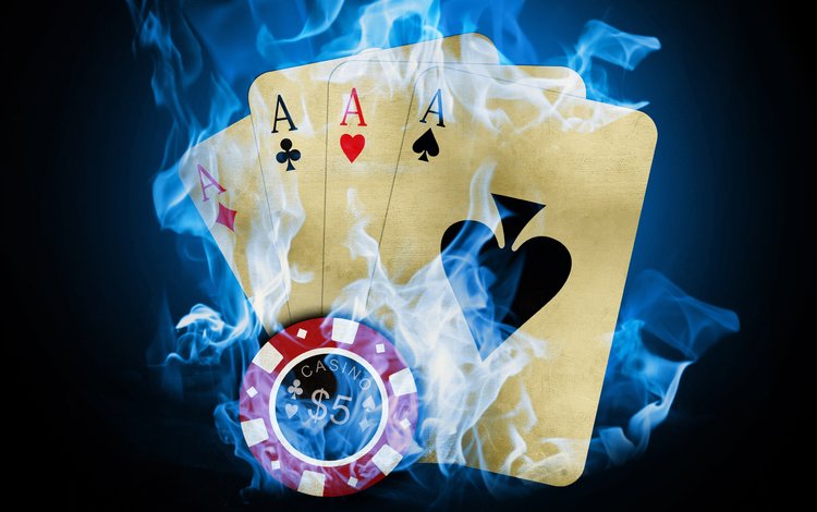 казино, покер, карты, огонь, фишка, casino, poker, card, fire, the trick
