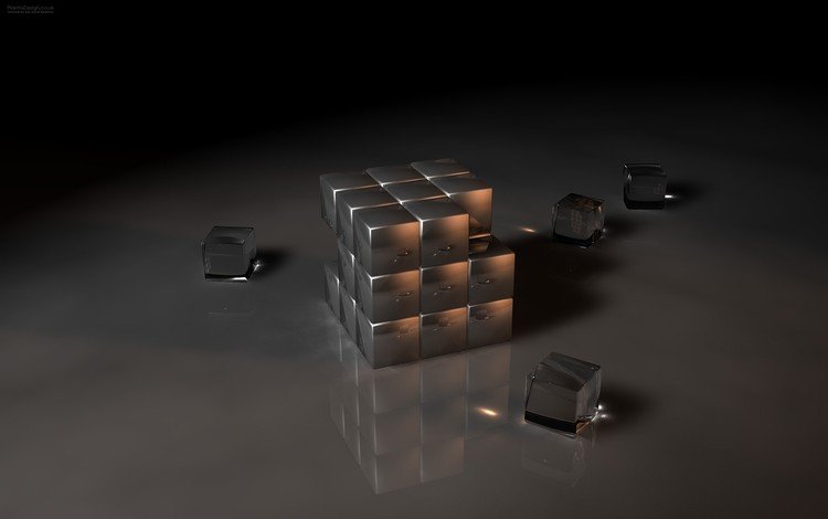 кубики, стекло, cubes, glass