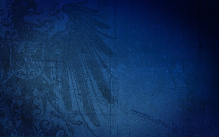 фон, синий, герб, птица, background, blue, coat of arms, bird