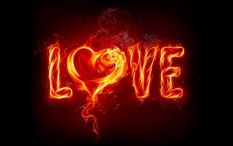 огонь, сердце, любовь, fire, heart, love