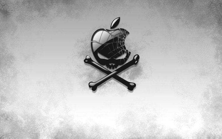 череп, пиратство, веселый роджер, эппл, skull, piracy, jolly roger, apple