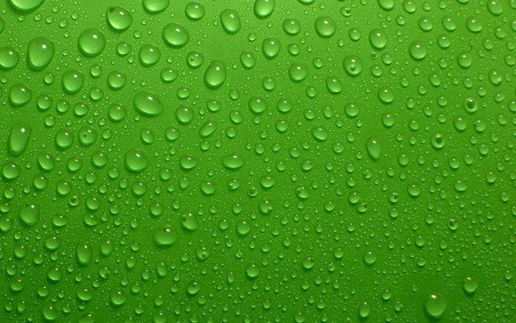 зелёный, фон, капли, капли воды, green, background, drops, water drops