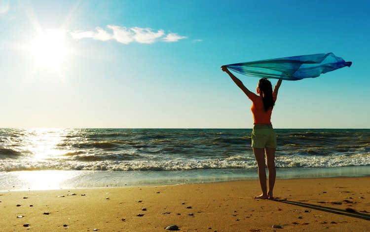 вода, океан, солнце, свобода, настроение, море, песок, пляж, радость, девушки, water, the ocean, the sun, freedom, mood, sea, sand, beach, joy, girls
