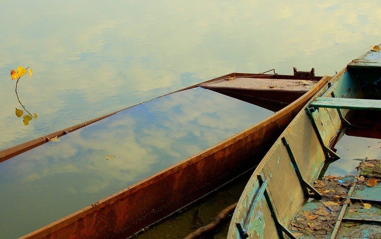 вода, отражение, лодка, water, reflection, boat