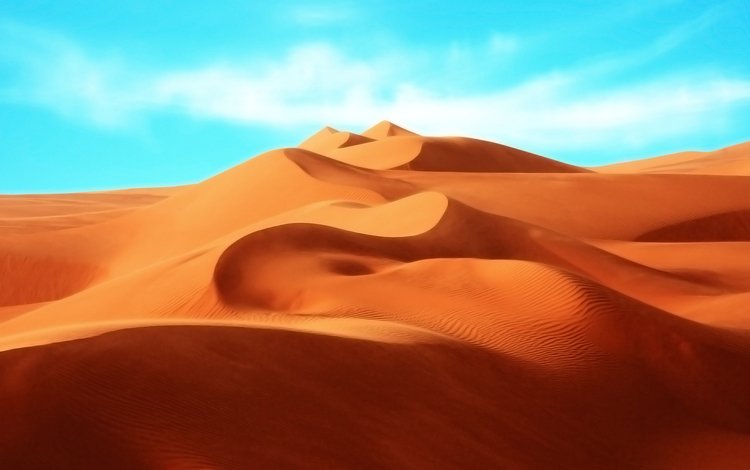 небо, дюны, пески, the sky, dunes, sands