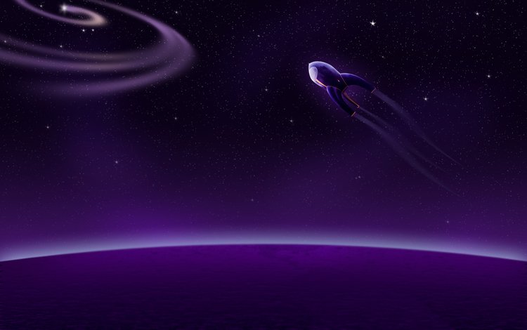 звезды, планеты, пурпурный, космическиq кораблm, stars, planet, purple, космическиq coral