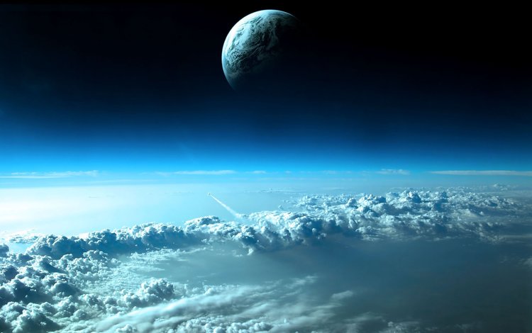 облака, планета, атмосфера, clouds, planet, the atmosphere