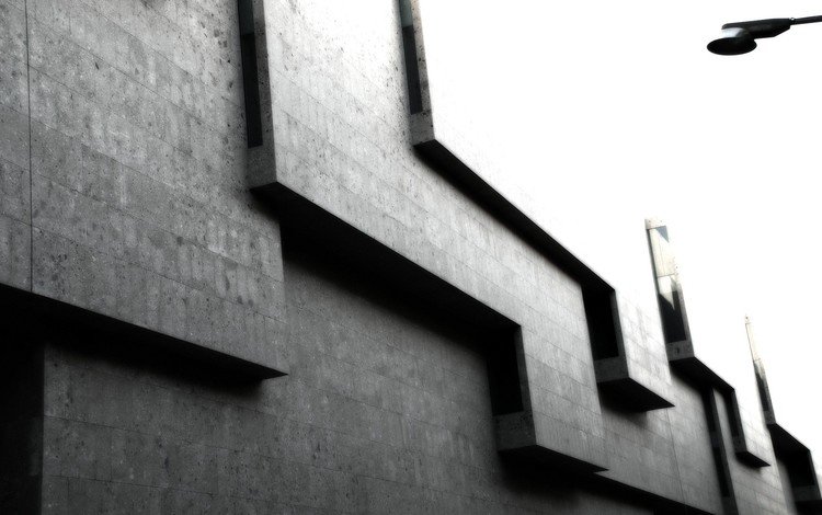 серый, здание, кубы, углы, grey, the building, cuba, corners