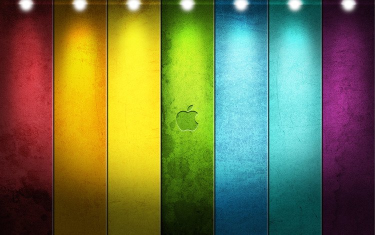 разноцветные, краски, цвет, радуга, доски, логотип, эппл, colorful, paint, color, rainbow, board, logo, apple