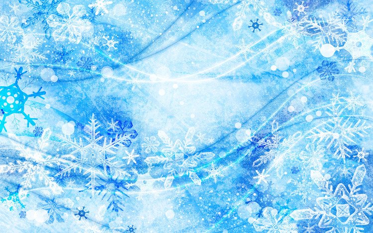 новый год, снежинки, синий, new year, snowflakes, blue