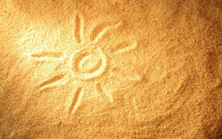 рисунок, солнце, песок, figure, the sun, sand