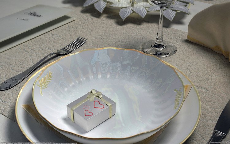 стол, подарок, тарелка, table, gift, plate