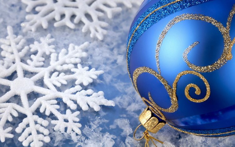 новый год, синий, шар, снежинка, синий шарик, новогодние украшения, new year, blue, ball, snowflake, blue ball, christmas decorations